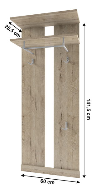 Věšák Oscroft 60 (dub san remo)