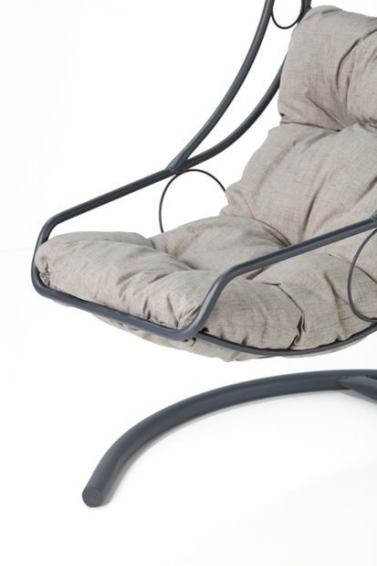 Zahradní houpací židle Califlower (antracit + šedá) *bazar