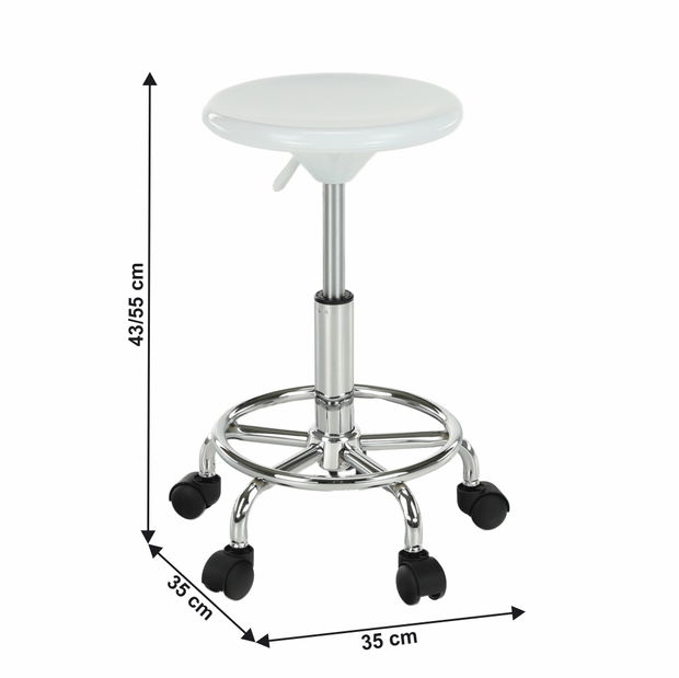 Barová židle Mabilla (bílá)