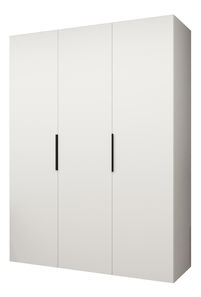 Šatní skříň 150 cm Mirabella 1 (bílá + černá)