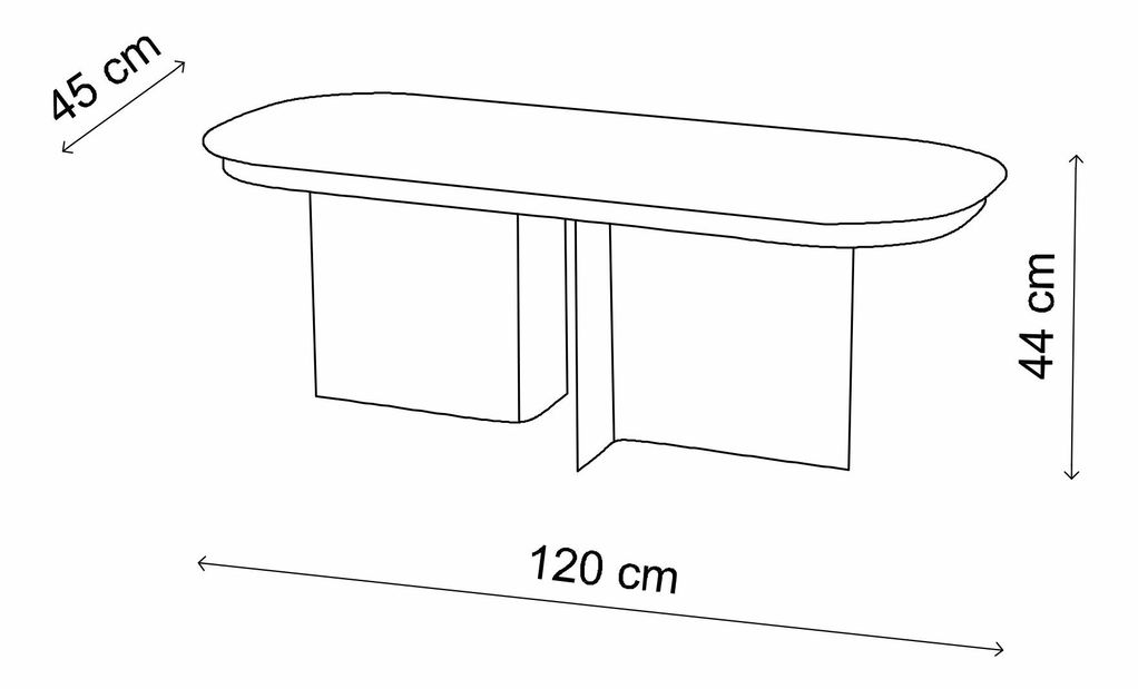 Konferenční stolek Sintuanta C (černá)