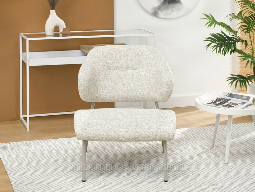 Křeslo Estrida F (krémová + šedá)