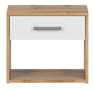 Noční stolek BRW Matos KOM1S (dub wotan + bílá)