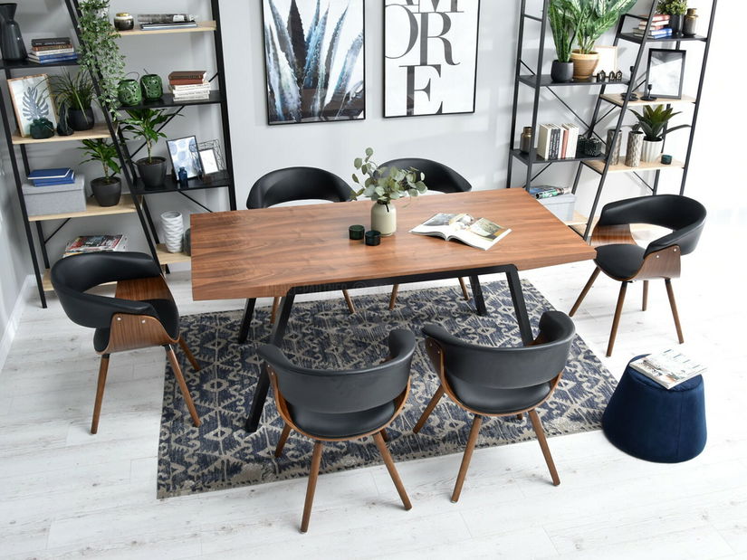 Židle Enzo K (ořech tmavý + ořech)