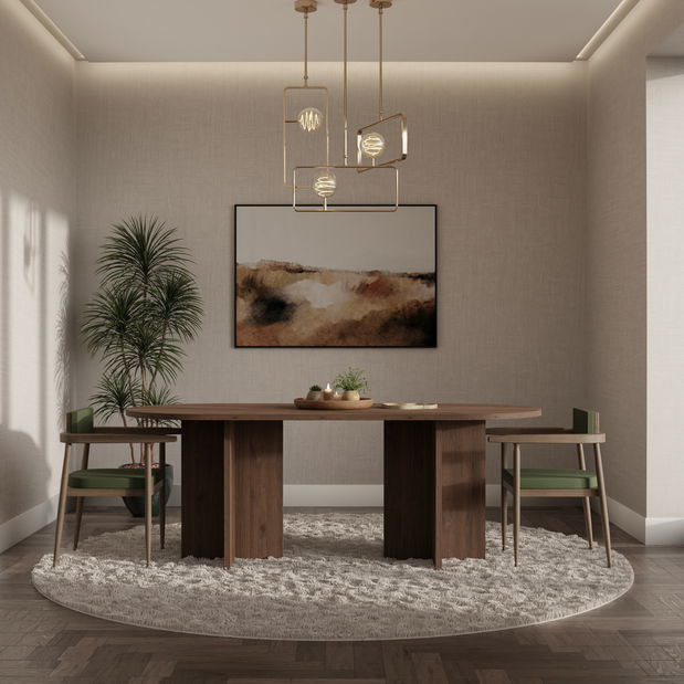 Rozkládací jídelní stůl Ovalina (béžová písková)