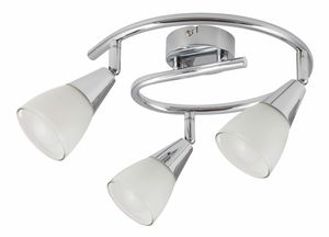 Bodové svítidlo Nicolette 6769 (chromová + bílá)