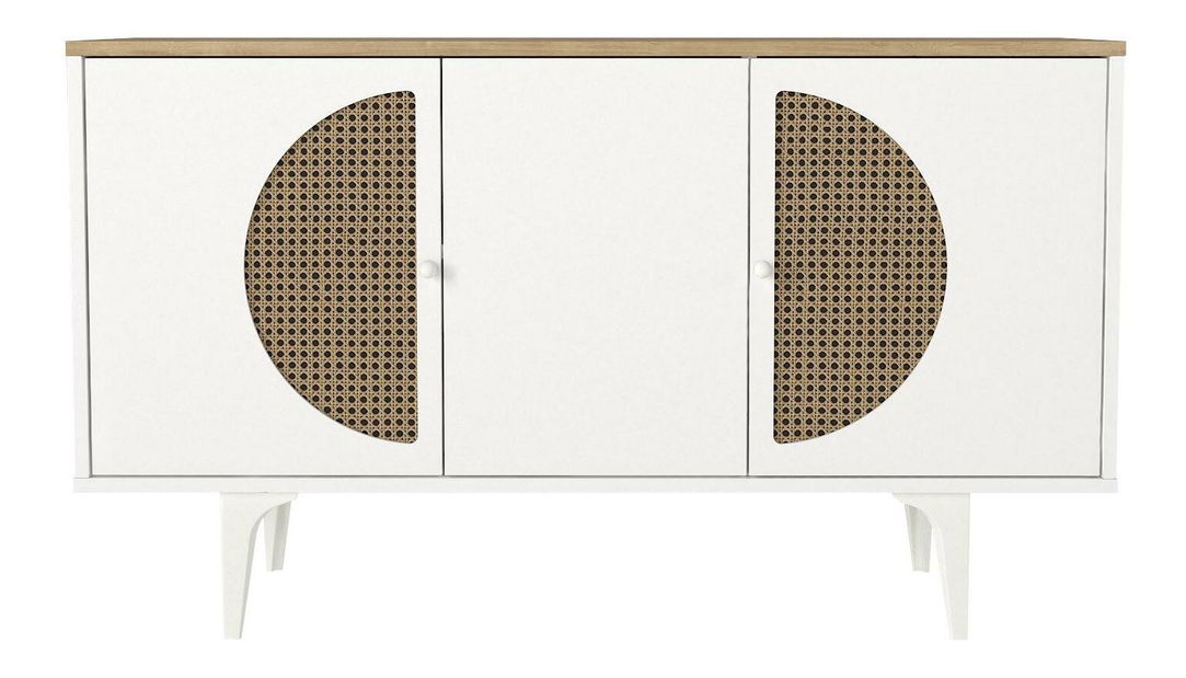 Skříňka Burinda 130 (dub bílý)