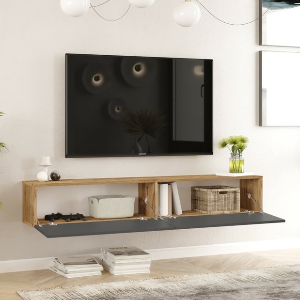 TV stolek/skříňka Freddie 8 (Borovice atlantic + Atracit)
