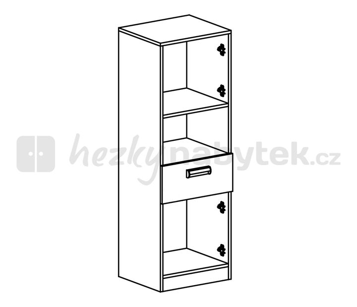 Skříňka Echo L4 fialová