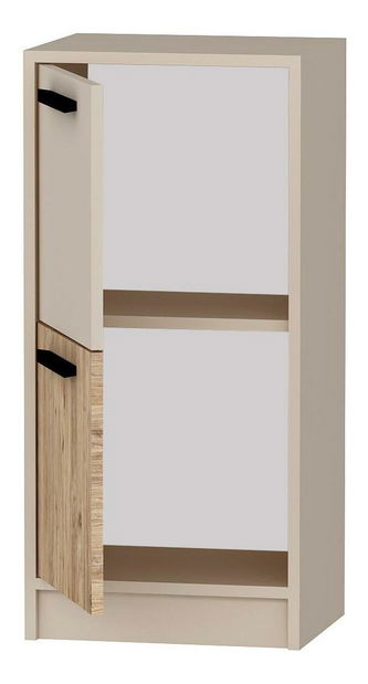 Skříňka Levipo 1 (borovice atlantická + béžová)