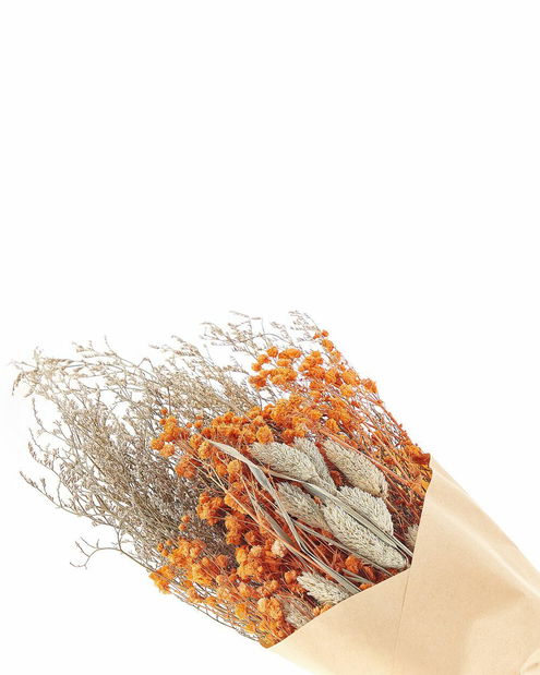 Kytice sušených květin Cheyenne (oranžová)