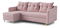 Rohová sedací souprava Lou (L) (růžová)