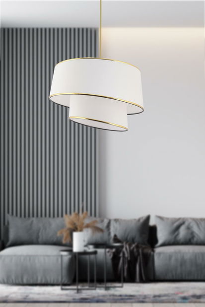 Stropní svítidlo Extravegento 1 (bílá + zlatá)