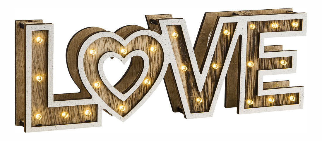 Dekorativní svítidlo LED Love 29976 (hnědá)