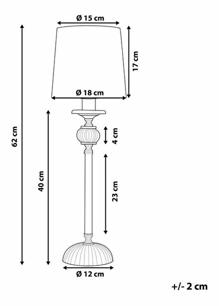 Stolní lampa Kubza (bílá)