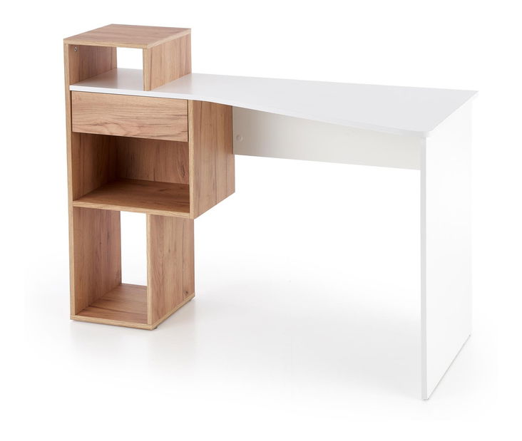 PC stolek Canor (dub zlatý + bílá) *výprodej