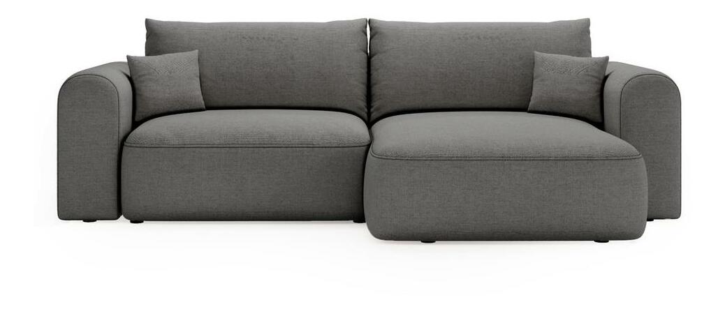 Rohová sedací souprava Sorento (tmavě šedá + černá)