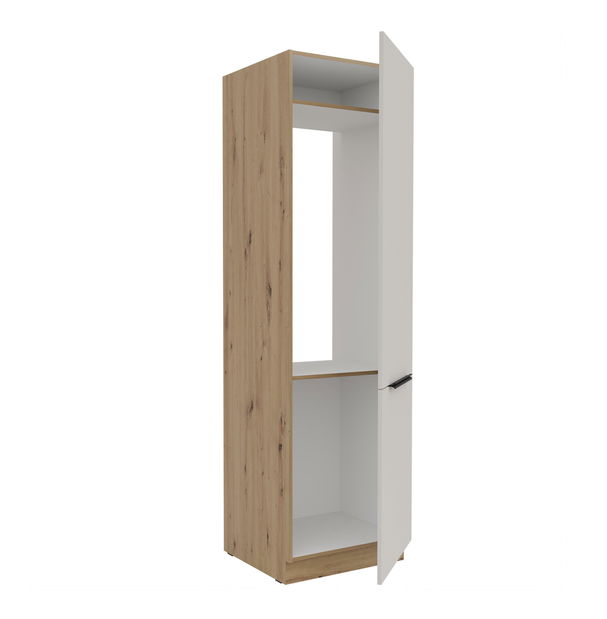 Kuchyňská skříňka pro vestavnou chladničku Sayla 60 LO-210 2F (kašmír + dub artisan)