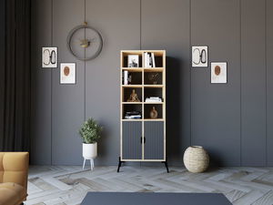 Regál Nolibu (dub safírový + antracit)