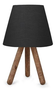 Stolní lampa Woodarella 7 (antracit + přírodní)