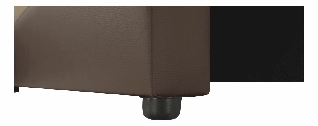 Rohová sedací souprava Udan hnědá (P)