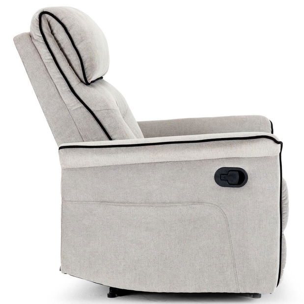 Polohovací křeslo Trato (lanýžová)