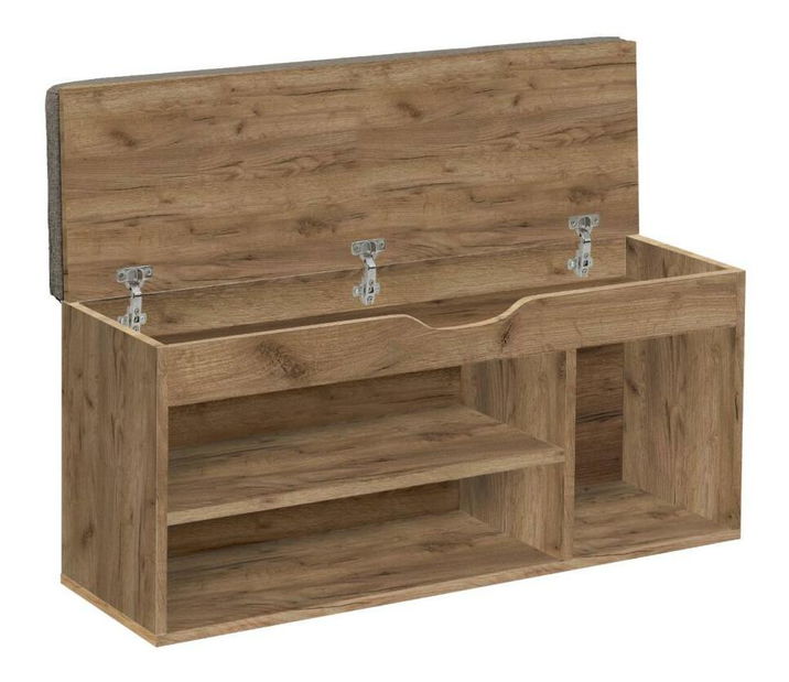 Botník (skříňka na boty) Filesas (dub artisan + hnědá)