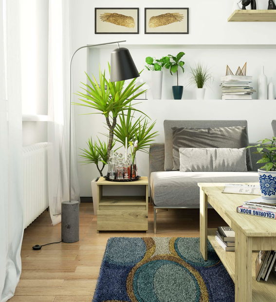 Noční stolek Crispian (dub artisan)