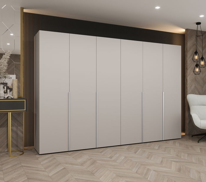 Šatní skříň 300 cm Alice 1 (kašmír + kašmír)