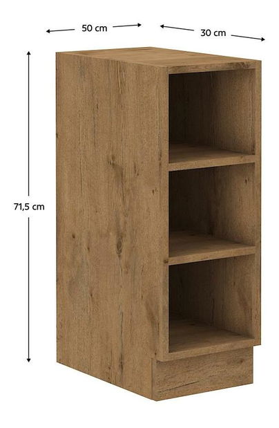 Dolní kuchyňský regál 30 D OTW BB Velaga (dub lancelot)