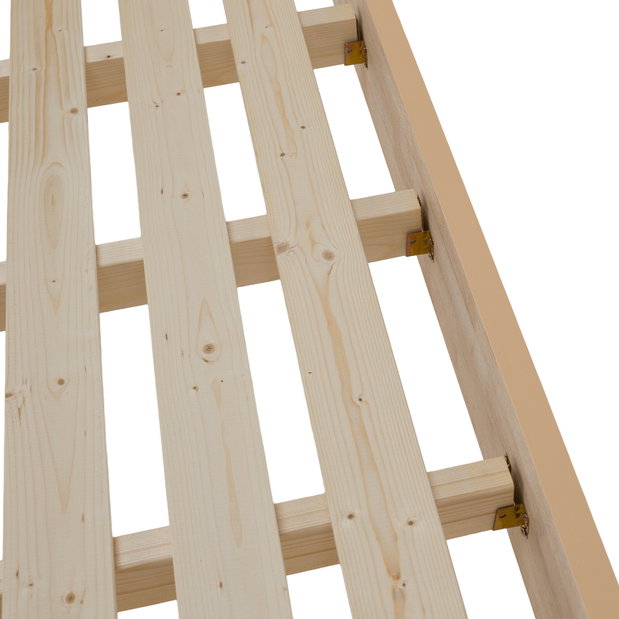 Manželská postel 180 cm Novedades (přírodní) (s roštem)