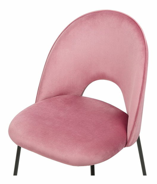 Set 2 ks jídelních židlí Clarissa (růžová)