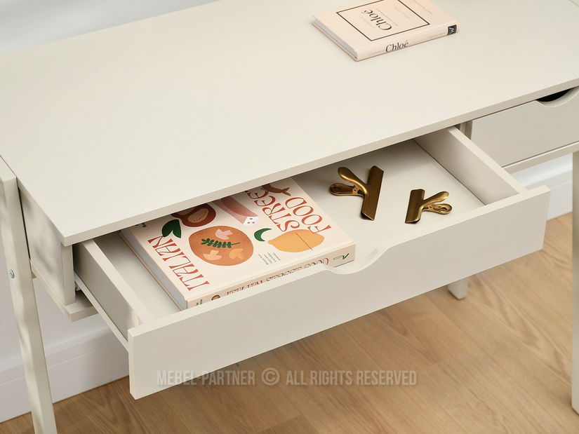 PC stolek Ludra (krémová)