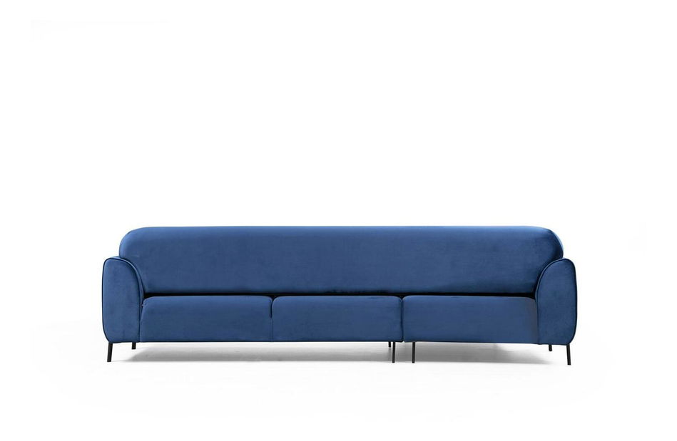 Rohová sedačka Imagetta (L) (námořnická modrá + černá)