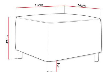 Taburetka Dorien (šedá)