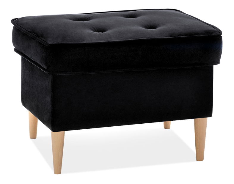 Taburetka Muriera (černá + bílá)