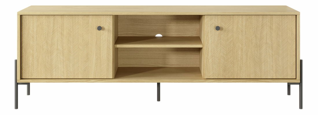 TV stolek/skříňka Scandia 153 2D (dub scandi + jedlička scandi)