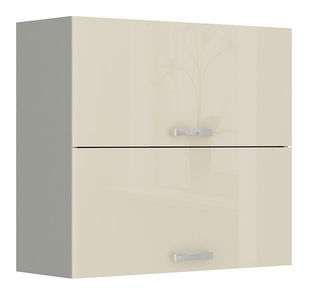 Horní kuchyňská skříňka Milo 80 GU-72 (šedá + krémový lesk) *výprodej