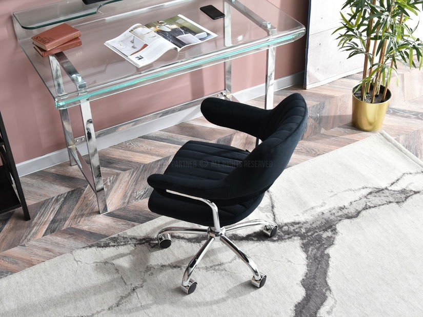 Židle Merylyn (černá + chromová)