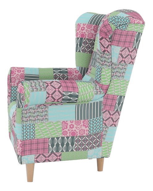 Křeslo ušák Chicory patchwork M1