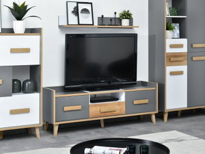 TV stolek/skříňka Sobrepuso S07 (bílá)