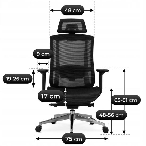  Kancelářská židle Domal (černá)