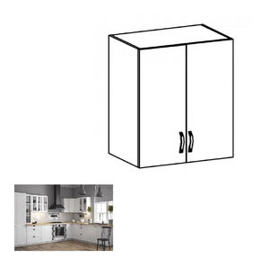 Horní kuchyňská skříňka G60 Provense (bílá + sosna andersen)