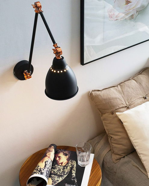 Stropní/nástěnné svítidlo Missouri L (černá)