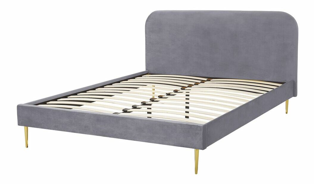 Manželská postel 160 cm Faris (šedá) (s roštem)