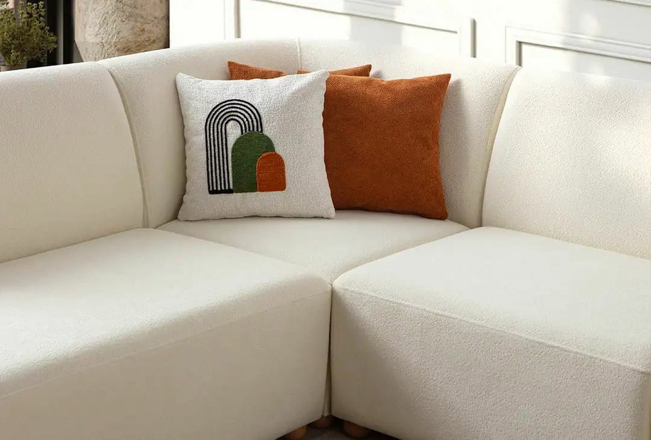 Rohová sedačka Slota (bílá) (L)