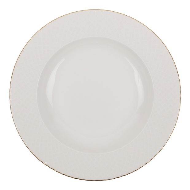 Jídelní souprava (24 ks.) Benita 250 Y (bílá + zlatá)