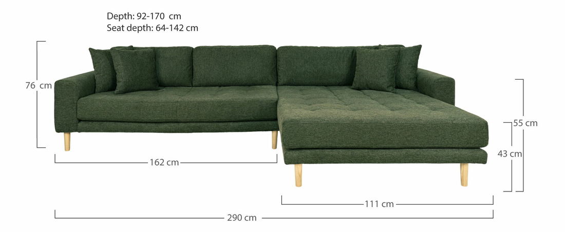 Rohová sedací souprava (P) Lvaveriaora (olivově zelená)