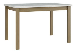 Rozkládací jídelní stůl Deasal 80 x 120 150 I (bílá + dub sonoma) (pro 2-6 osob)