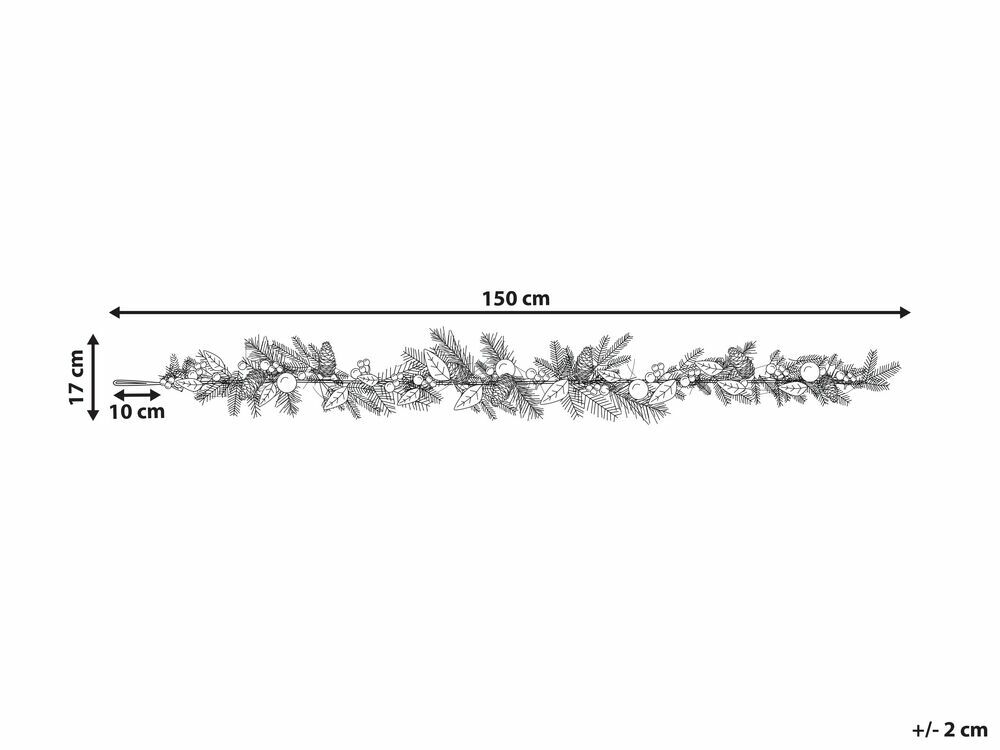 Vánoční girlanda 150 cm Lleza (zelená)